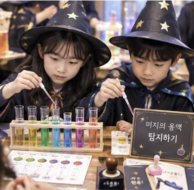 컬러마법사아카데미 수업 모습