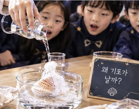 바다의 시간여행 수업 모습