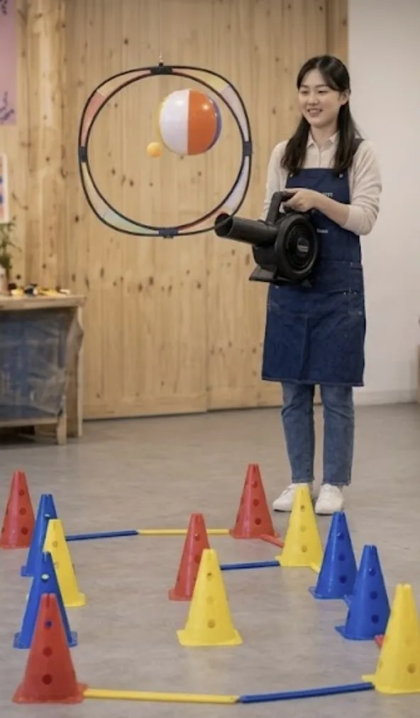 에어 저글링 챌린지 수업 모습